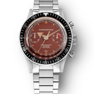 Nivada Grenchen Chronomaster Broad Arrow Tropical Dial Inter. Bezel - Manual - Bracelet Flat Link