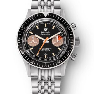 Nivada Grenchen Chronomaster Orange Boy Inter. Bezel - Manual - Beads of Rice