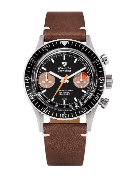 Nivada Grenchen Chronomaster White Orange Boy Inter. Bezel - Manual - Bracelet Flat Link - Obrázek 3